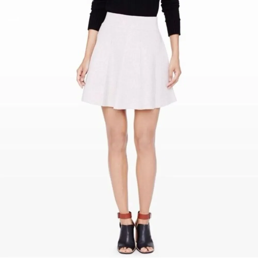 Club Monaco Grey Pleated Sweater Carly Swing Skirt - Size Small